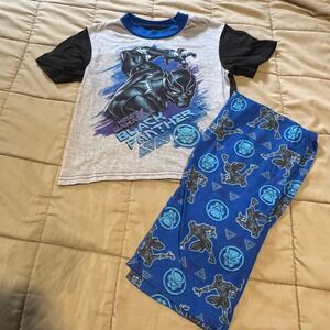 Marvel Avengers Black Panther Pajamas Set, Kids Size 8, Graphic Tee